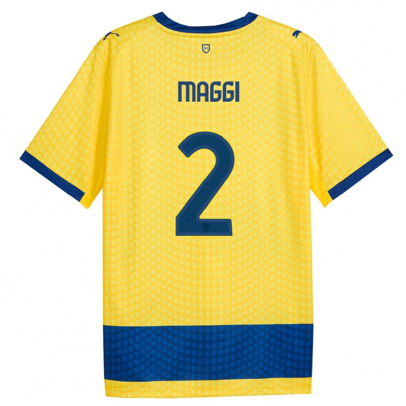 Danxen Mujer Camiseta Jacopo Maggi #2 Amarillo Azul Negro 2ª Equipación 2026/27 La Camisa México