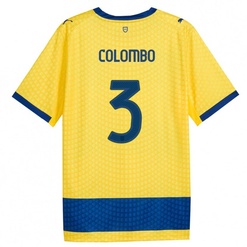 Danxen Mujer Camiseta Daniel Colombo #3 Amarillo Azul Negro 2ª Equipación 2026/27 La Camisa México