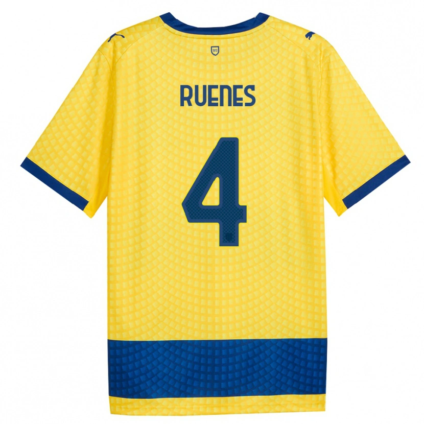Danxen Mujer Camiseta Roger Ruenes #4 Amarillo Azul Negro 2ª Equipación 2026/27 La Camisa México