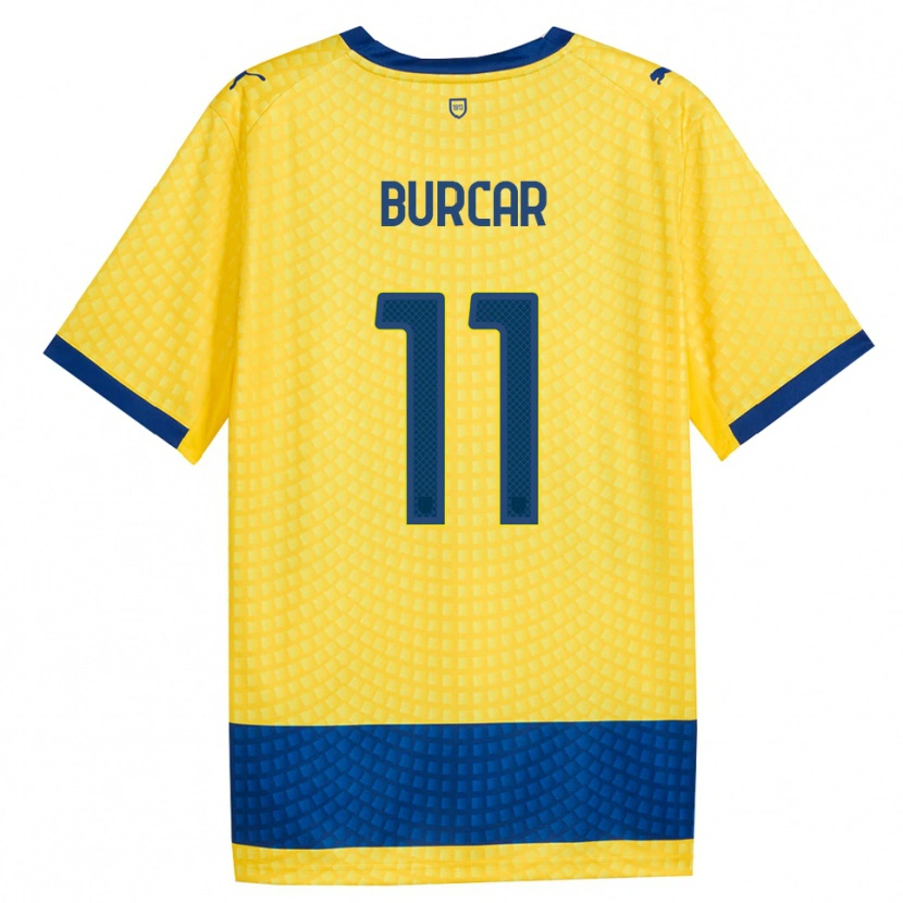 Danxen Mujer Camiseta Andrija Burcar #11 Amarillo Azul Negro 2ª Equipación 2026/27 La Camisa México