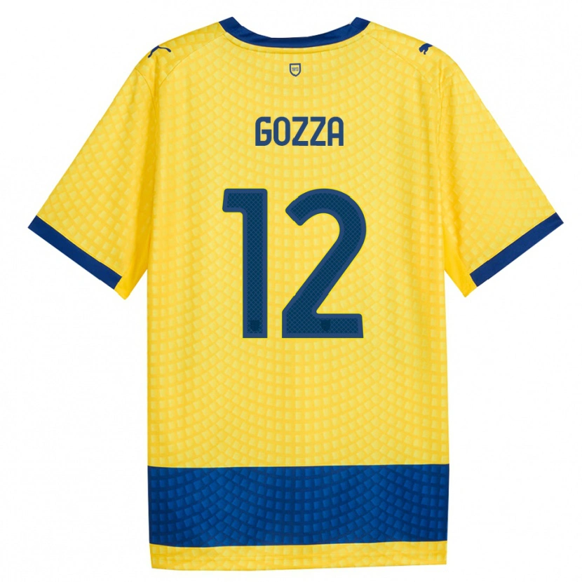 Danxen Mujer Camiseta Luca Gozza #12 Amarillo Azul Negro 2ª Equipación 2026/27 La Camisa México