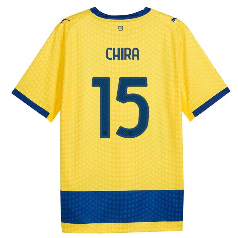 Danxen Mujer Camiseta Alessandro Chira #15 Amarillo Azul Negro 2ª Equipación 2026/27 La Camisa México