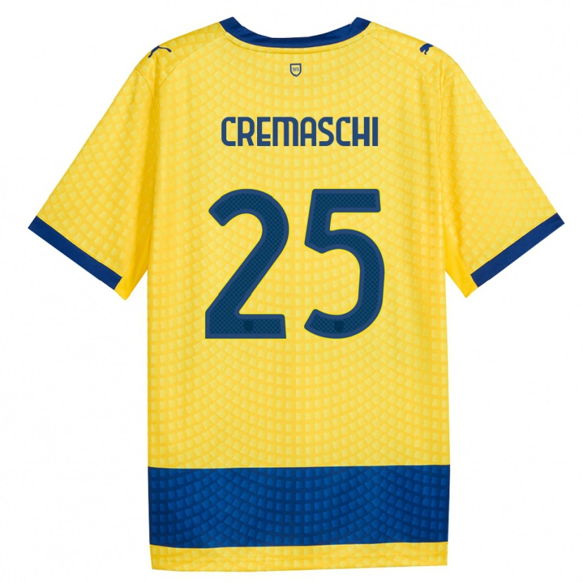 Danxen Mujer Camiseta Benja Cremaschi #25 Amarillo Azul Negro 2ª Equipación 2026/27 La Camisa México