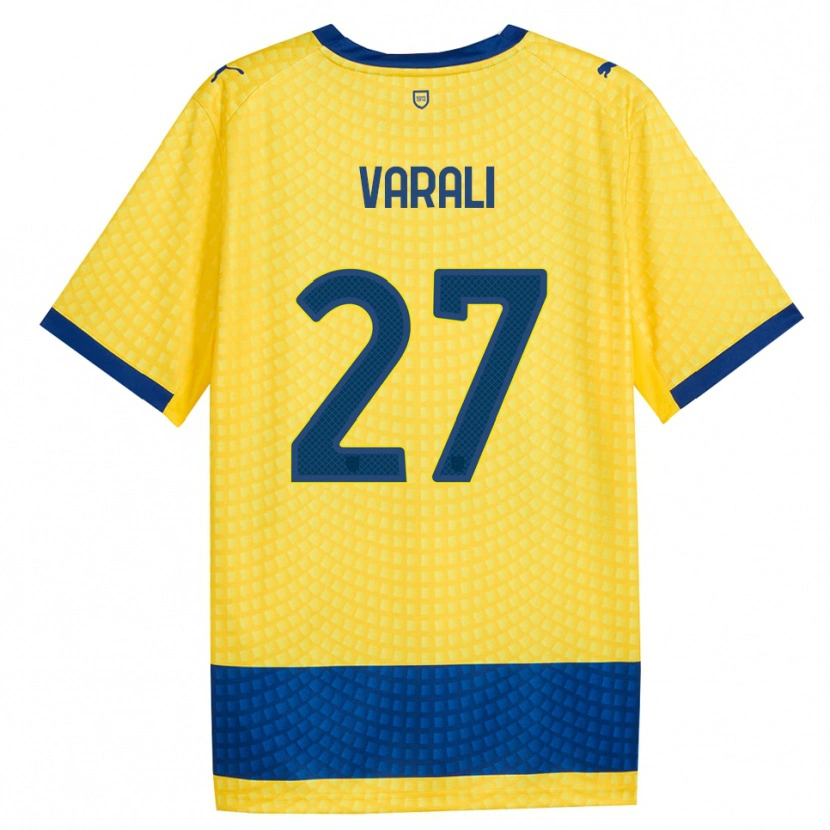 Danxen Mujer Camiseta Ludovico Varali #27 Amarillo Azul Negro 2ª Equipación 2026/27 La Camisa México