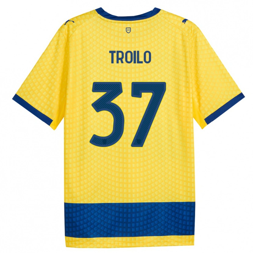 Danxen Mujer Camiseta Mariano Troilo #37 Amarillo Azul Negro 2ª Equipación 2026/27 La Camisa México