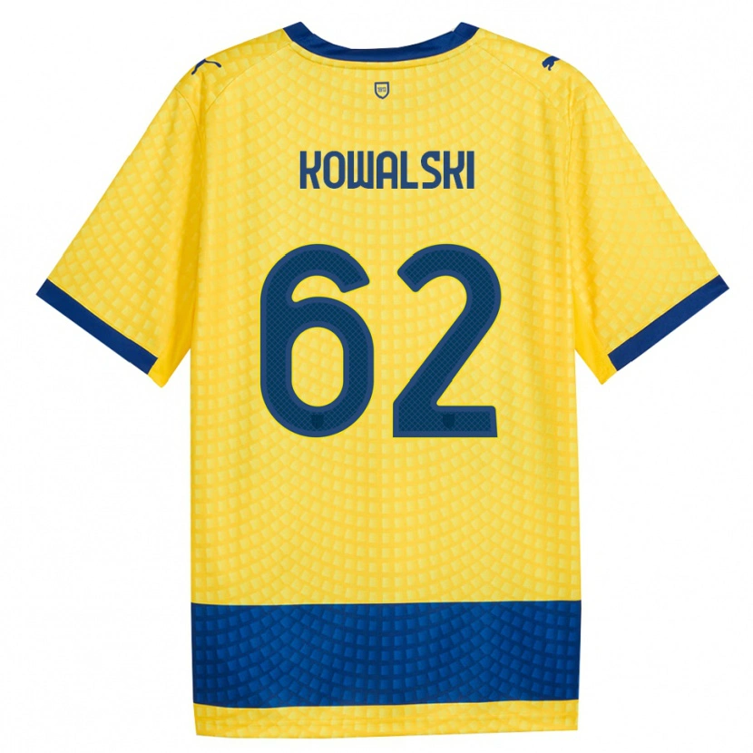 Danxen Mujer Camiseta Mateusz Kowalski #62 Amarillo Azul Negro 2ª Equipación 2026/27 La Camisa México