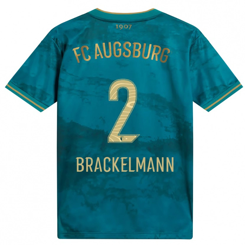 Danxen Mujer Camiseta Calvin Brackelmann #2 Verde Marrón 2ª Equipación 2026/27 La Camisa México