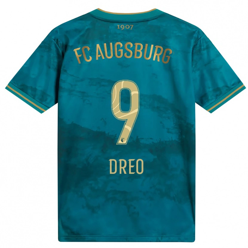 Danxen Mujer Camiseta David Dreo #9 Verde Marrón 2ª Equipación 2026/27 La Camisa México