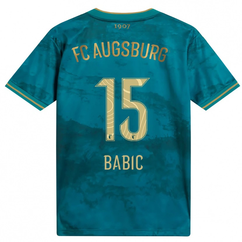 Danxen Mujer Camiseta David Babic #15 Verde Marrón 2ª Equipación 2026/27 La Camisa México