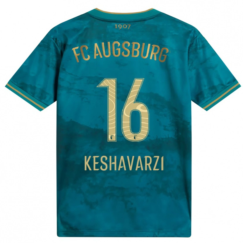 Danxen Mujer Camiseta Nicolas Keshavarzi #16 Verde Marrón 2ª Equipación 2026/27 La Camisa México