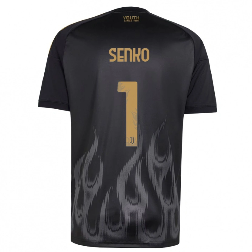 Danxen Mujer Camiseta Zsombor Senko #1 Negro Marrón Equipación Tercera 2026/27 La Camisa México