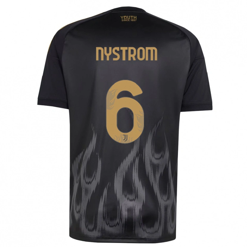 Danxen Mujer Camiseta Paulina Nyström #6 Negro Marrón Equipación Tercera 2026/27 La Camisa México