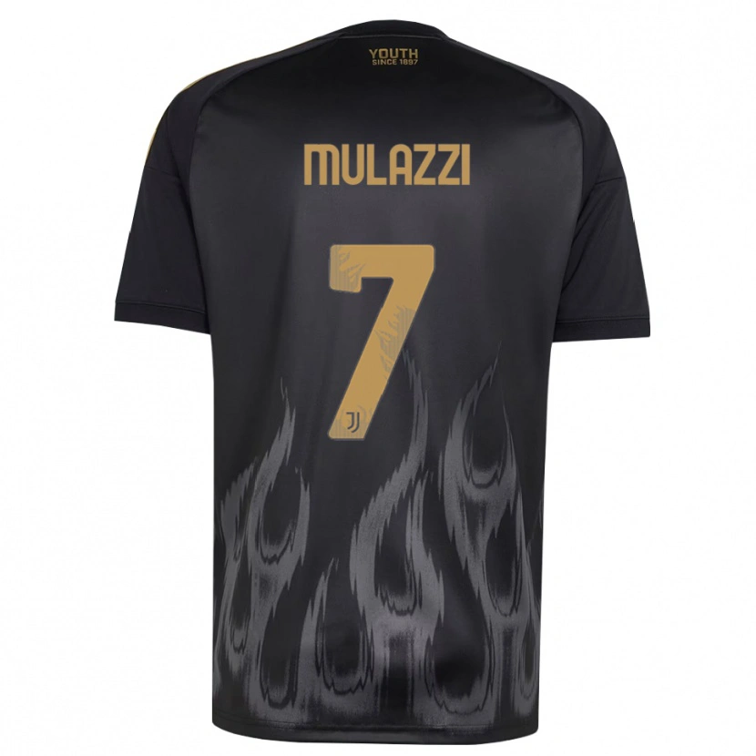 Danxen Mujer Camiseta Gabriele Mulazzi #7 Negro Marrón Equipación Tercera 2026/27 La Camisa México