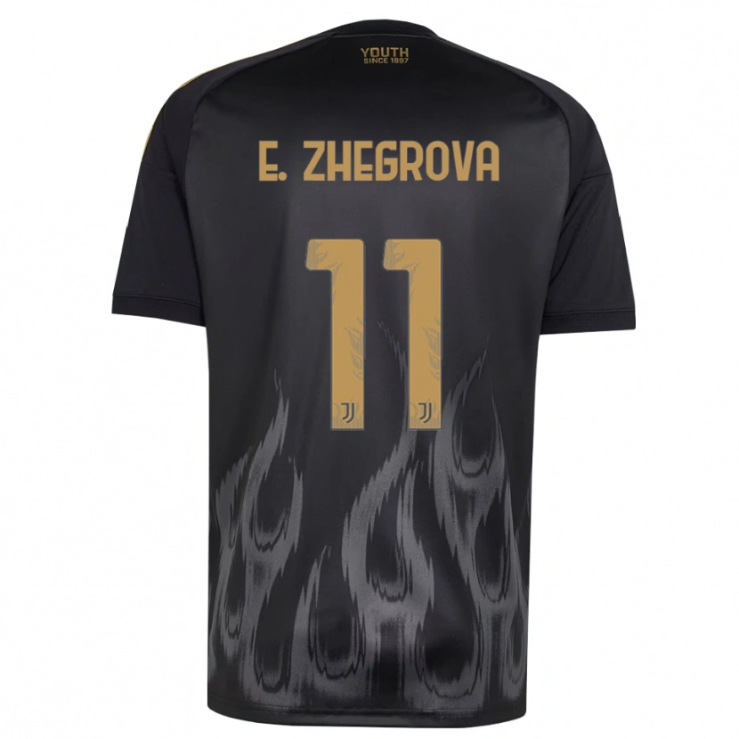 Danxen Mujer Camiseta Edon Zhegrova #11 Negro Marrón Equipación Tercera 2026/27 La Camisa México