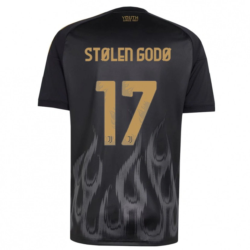 Danxen Mujer Camiseta Emma Stølen Godø #17 Negro Marrón Equipación Tercera 2026/27 La Camisa México