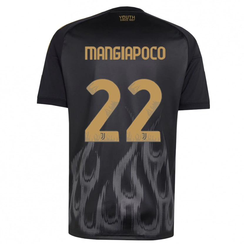 Danxen Mujer Camiseta Stefano Mangiapoco #22 Negro Marrón Equipación Tercera 2026/27 La Camisa México