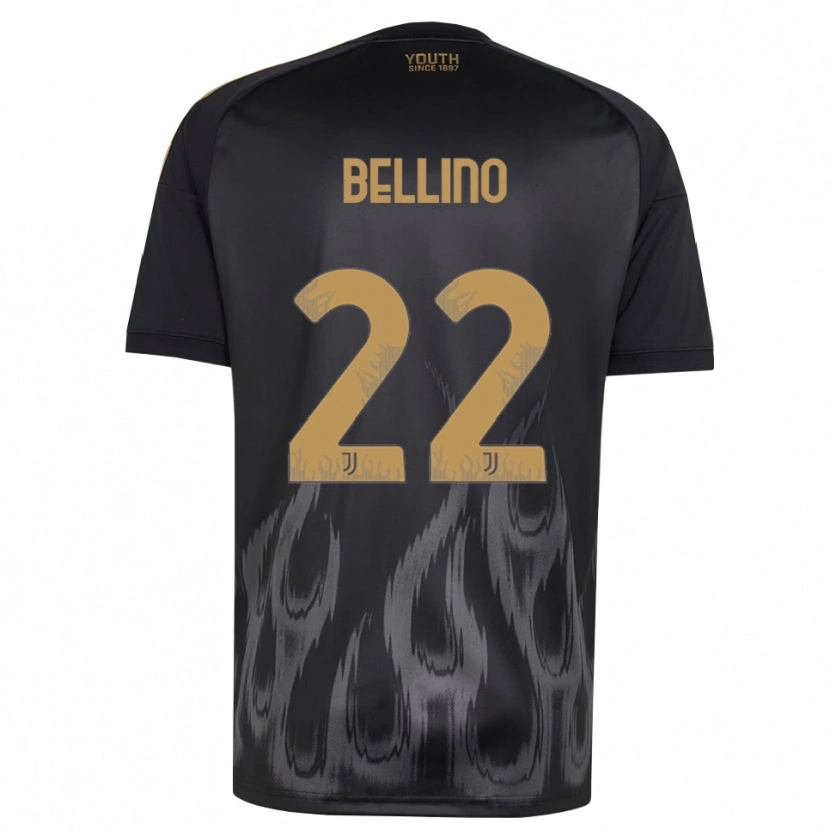 Danxen Mujer Camiseta Filippo Bellino #22 Negro Marrón Equipación Tercera 2026/27 La Camisa México