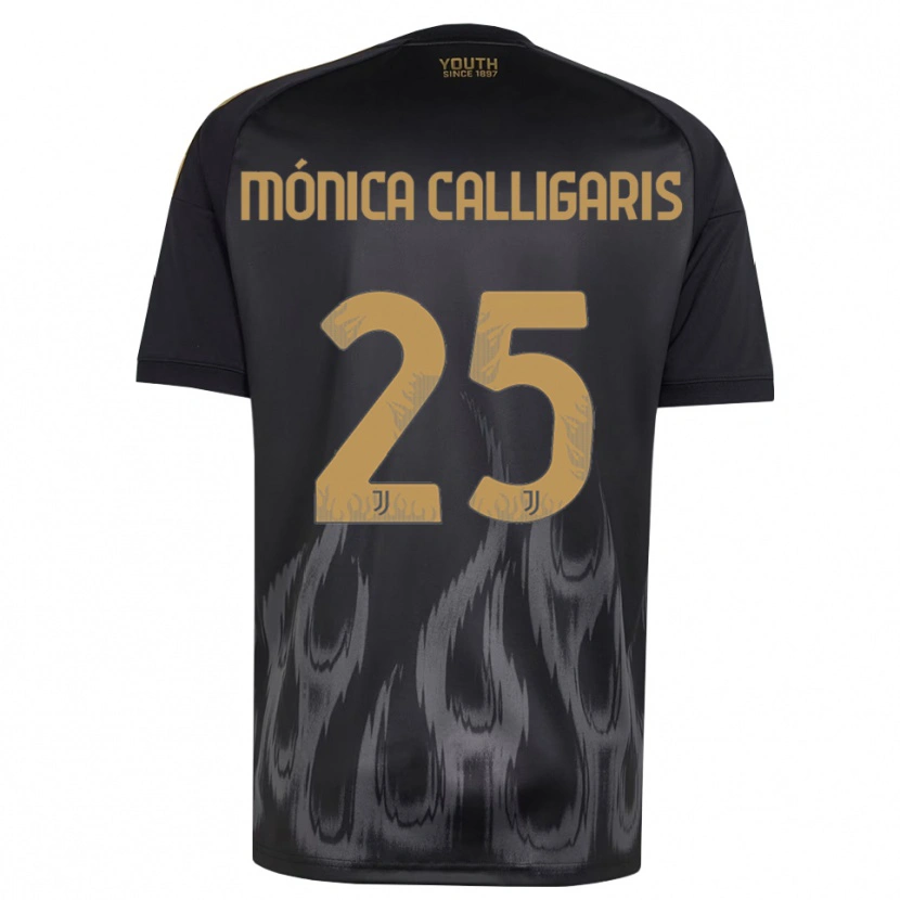 Danxen Mujer Camiseta Viola Mónica Calligaris #25 Negro Marrón Equipación Tercera 2026/27 La Camisa México