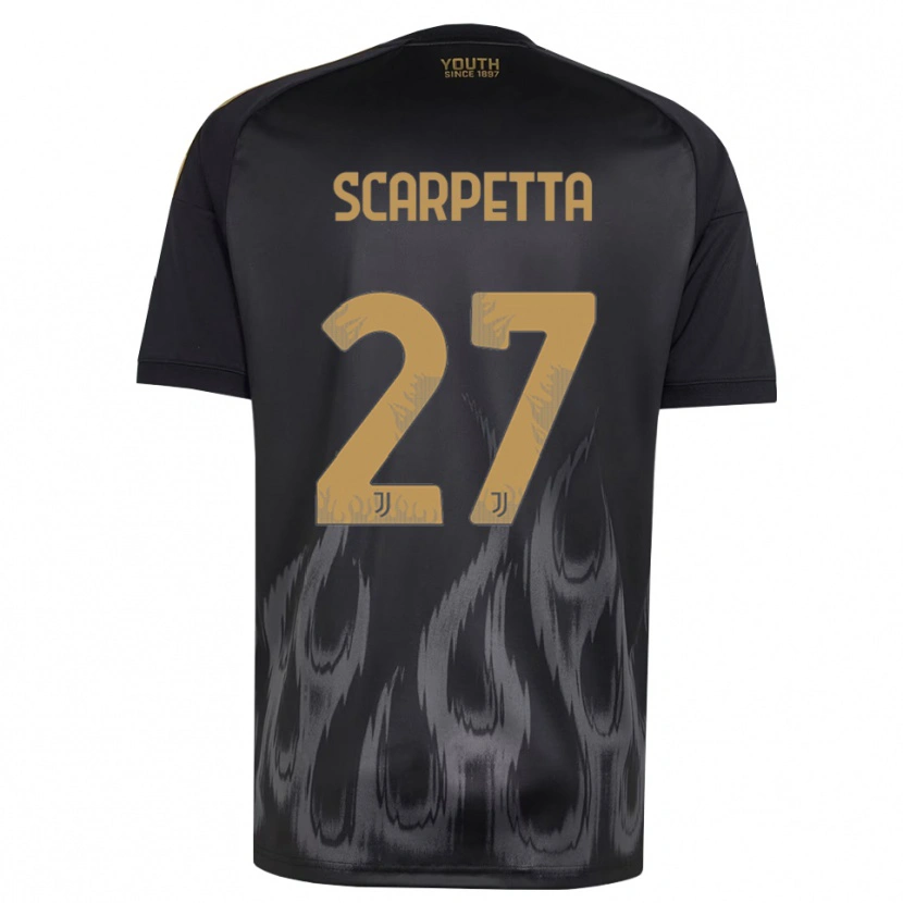 Danxen Mujer Camiseta Jacopo Scarpetta #27 Negro Marrón Equipación Tercera 2026/27 La Camisa México