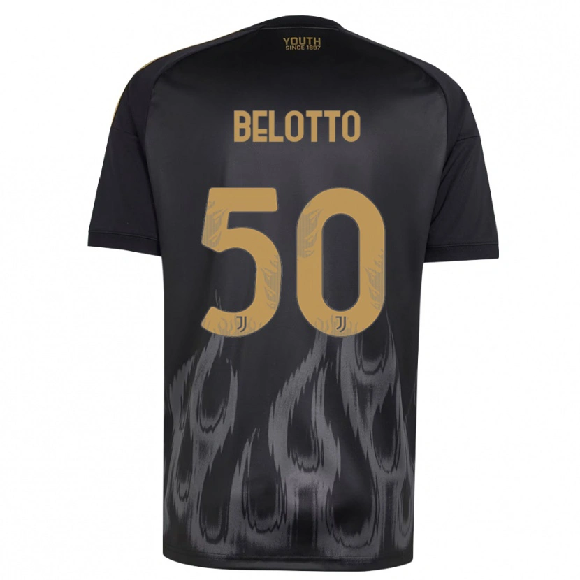 Danxen Mujer Camiseta Soledad Belotto #50 Negro Marrón Equipación Tercera 2026/27 La Camisa México