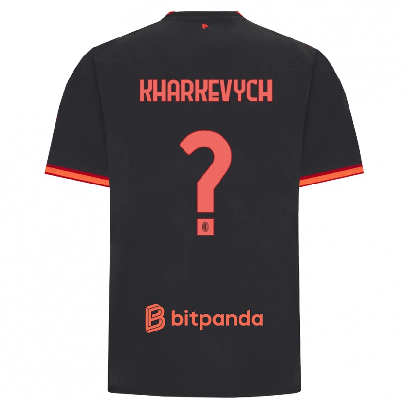 Danxen Mujer Camiseta Yaroslav Kharkevych #0 Rojo Negro Equipación Tercera 2026/27 La Camisa México