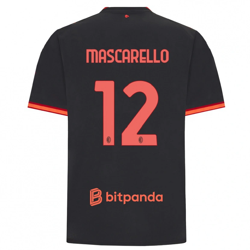 Danxen Mujer Camiseta Marta Mascarello #12 Rojo Negro Equipación Tercera 2026/27 La Camisa México