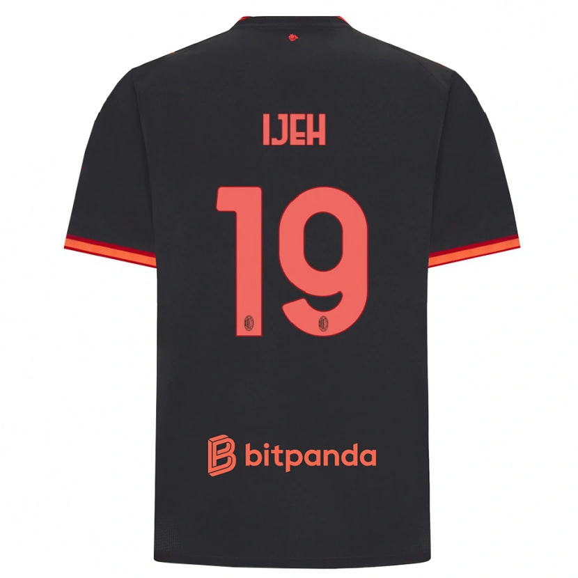 Danxen Mujer Camiseta Evelyn Ijeh #19 Rojo Negro Equipación Tercera 2026/27 La Camisa México