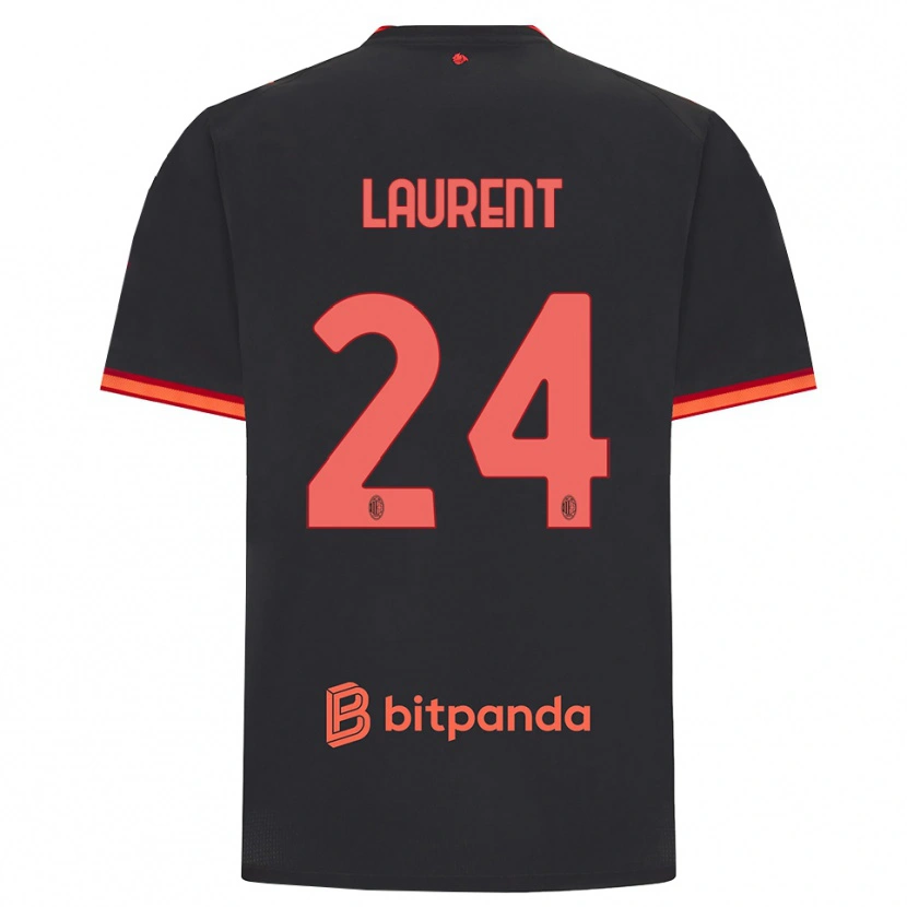 Danxen Mujer Camiseta Emelyne Ann-Emmanuelle Laurent #24 Rojo Negro Equipación Tercera 2026/27 La Camisa México