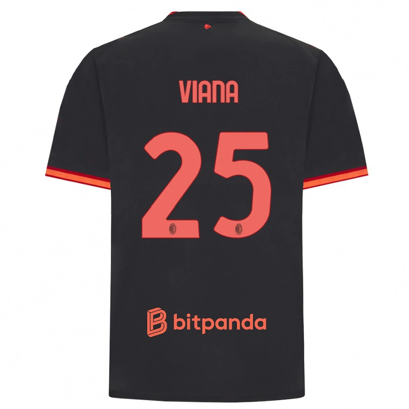 Danxen Mujer Camiseta Viana Seedorf #25 Rojo Negro Equipación Tercera 2026/27 La Camisa México