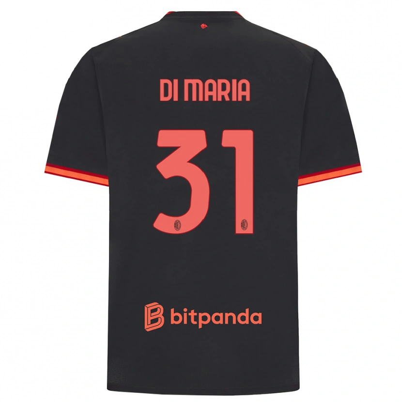 Danxen Mujer Camiseta Alessandro Di Maria #31 Rojo Negro Equipación Tercera 2026/27 La Camisa México