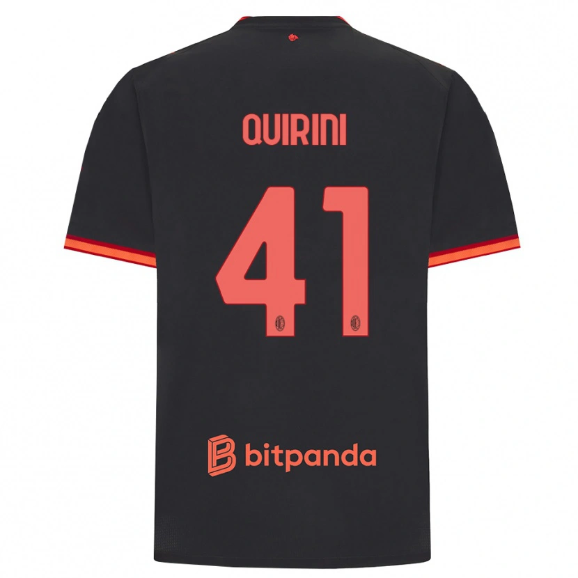 Danxen Mujer Camiseta Ettore Quirini #41 Rojo Negro Equipación Tercera 2026/27 La Camisa México