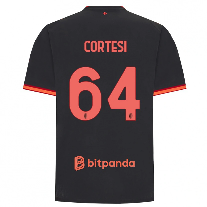 Danxen Mujer Camiseta Selena Cortesi #64 Rojo Negro Equipación Tercera 2026/27 La Camisa México