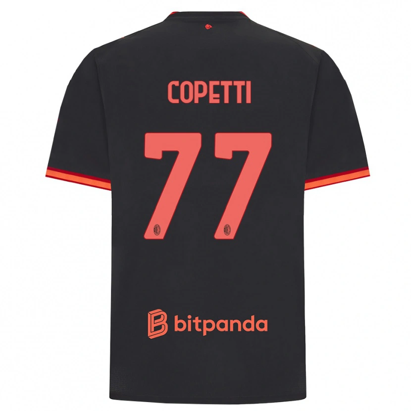 Danxen Mujer Camiseta Matilde Copetti #77 Rojo Negro Equipación Tercera 2026/27 La Camisa México