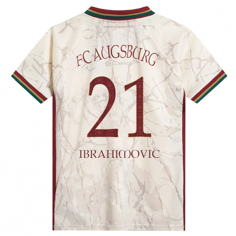 Danxen Mujer Camiseta Arijon Ibrahimovic #21 Verde Arroz Blanco Burdeos 1ª Equipación 2026/27 La Camisa México