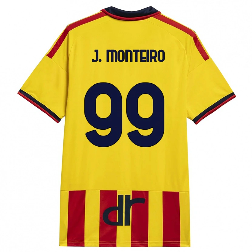 Danxen Mujer Camiseta Joël Monteiro #99 Amarillo Rojo 1ª Equipación 2026/27 La Camisa México