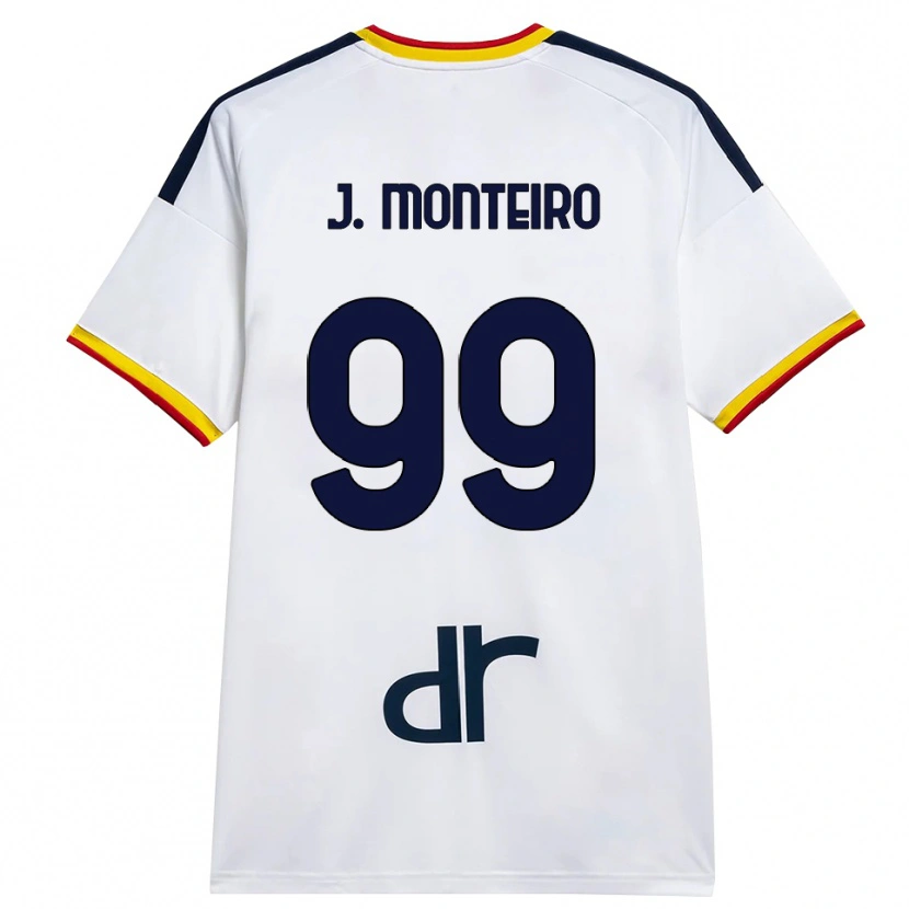 Danxen Mujer Camiseta Joël Monteiro #99 Blanco Amarillo Rojo 2ª Equipación 2026/27 La Camisa México