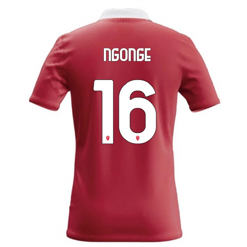 Danxen Niño Camiseta Cyril Ngonge #16 Rojo Blanco 1ª Equipación 2026/27 La Camisa México