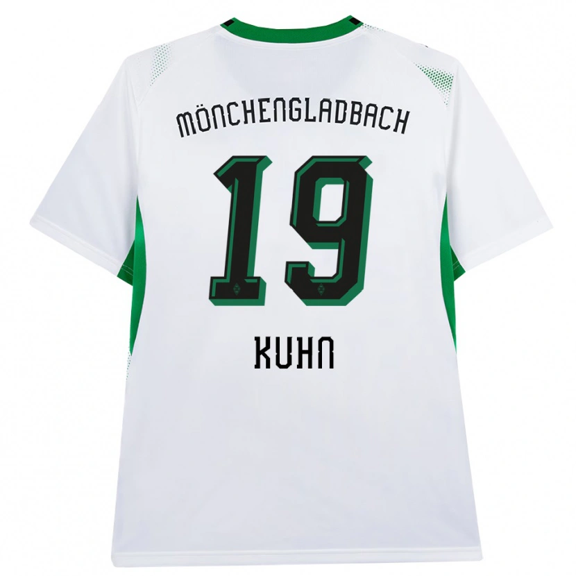 Danxen Niño Camiseta Nicolas Kühn #19 Blanco Negro Verde 1ª Equipación 2026/27 La Camisa México