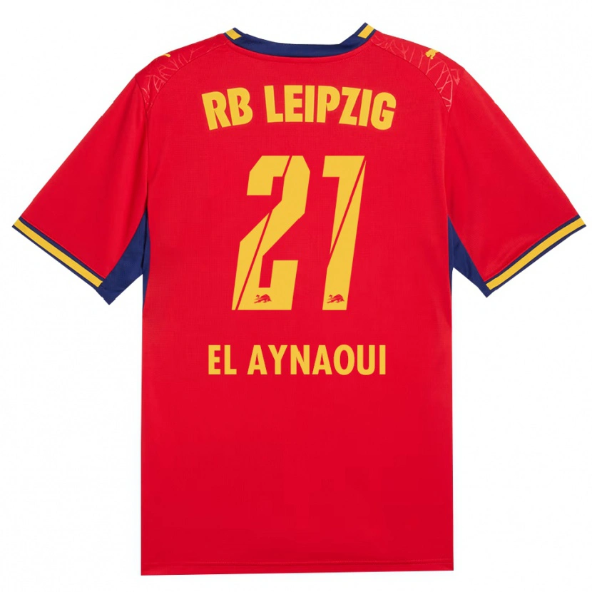Danxen Niño Camiseta Neil El Aynaoui #21 Azul Real Rojo Amarillo 2ª Equipación 2026/27 La Camisa México