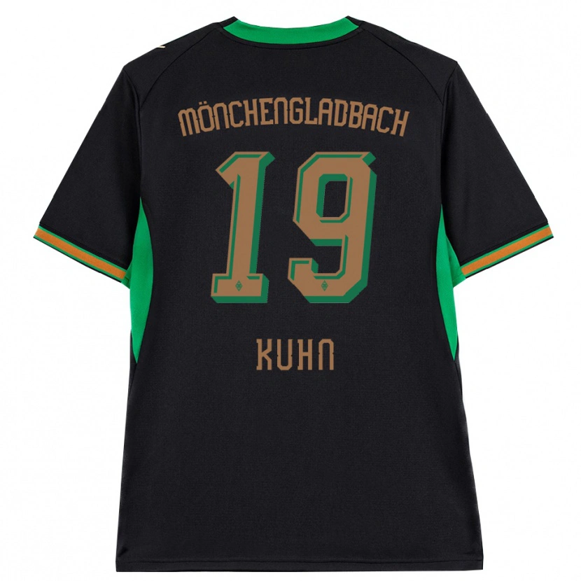 Danxen Niño Camiseta Nicolas Kühn #19 Negro Naranja Verde Marrón 2ª Equipación 2026/27 La Camisa México