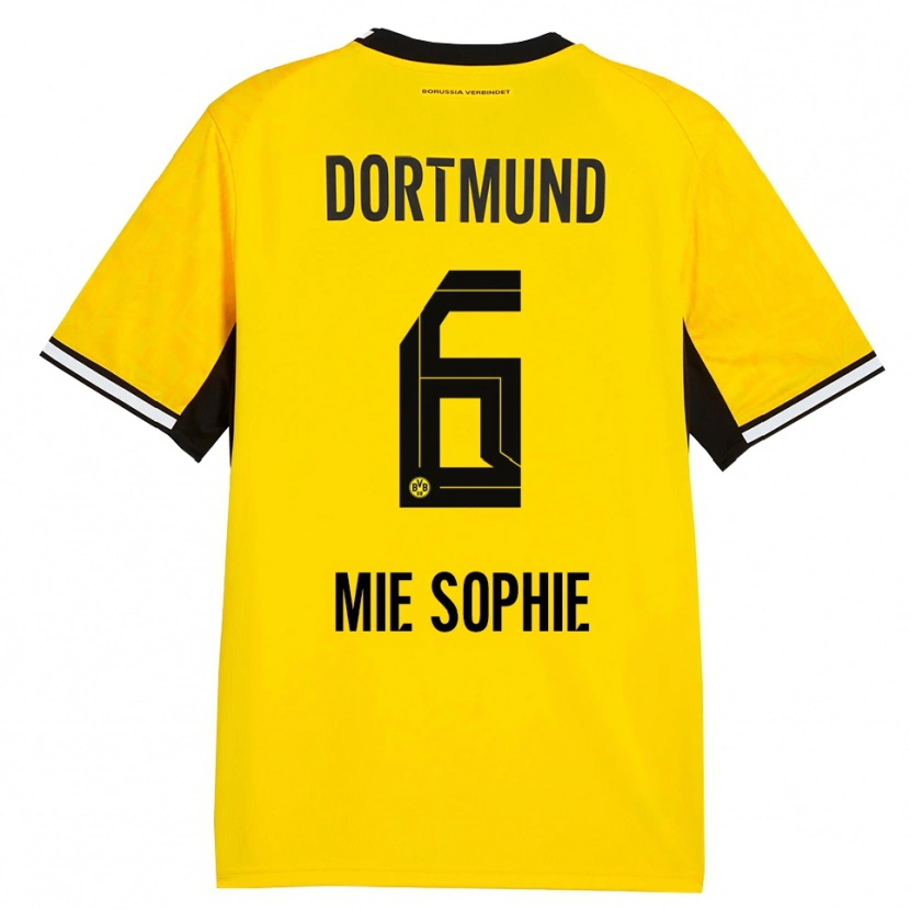 Danxen Niño Camiseta Sando Mie Sophie #6 Amarillo Negro Blanco 1ª Equipación 2026/27 La Camisa México