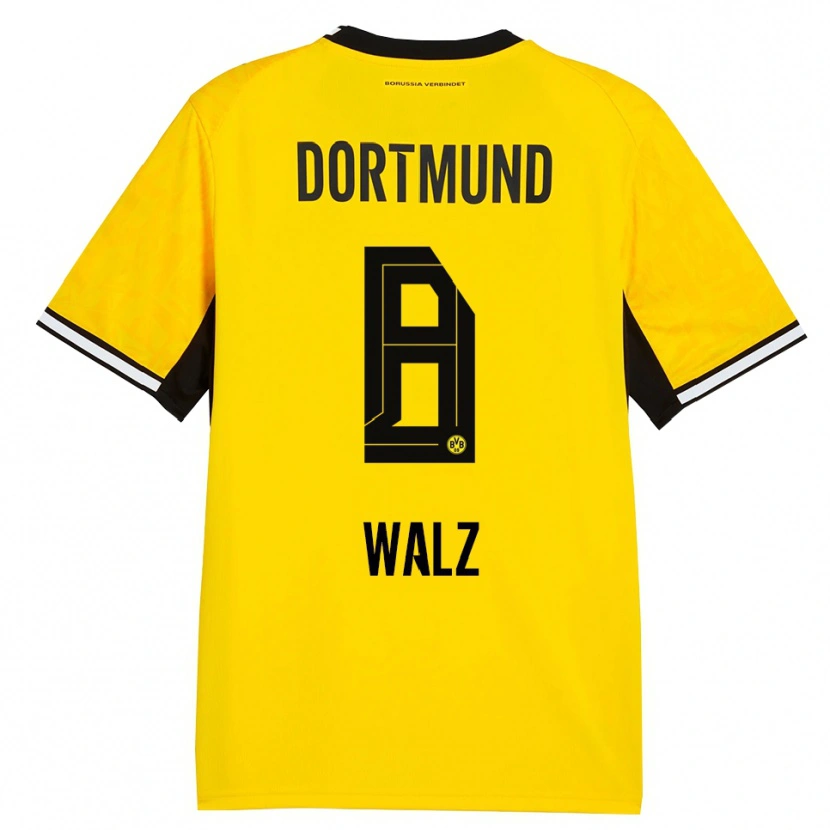 Danxen Niño Camiseta Vasco Walz #8 Amarillo Negro Blanco 1ª Equipación 2026/27 La Camisa México