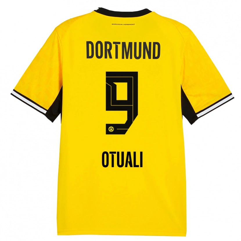 Danxen Niño Camiseta Moses Otuali #9 Amarillo Negro Blanco 1ª Equipación 2026/27 La Camisa México