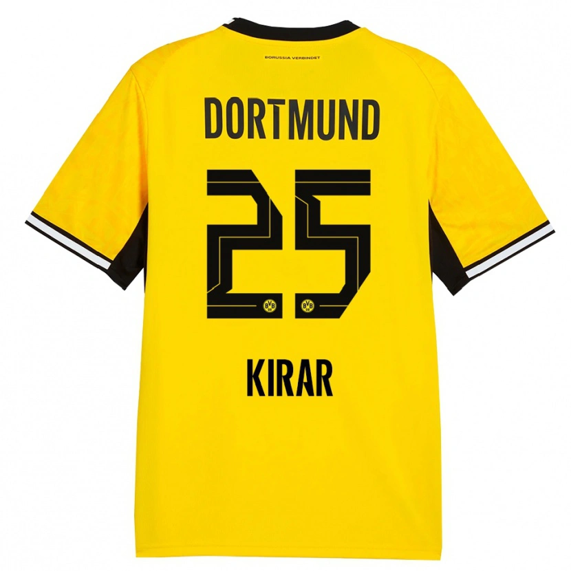 Danxen Niño Camiseta Emre Kirar #25 Amarillo Negro Blanco 1ª Equipación 2026/27 La Camisa México