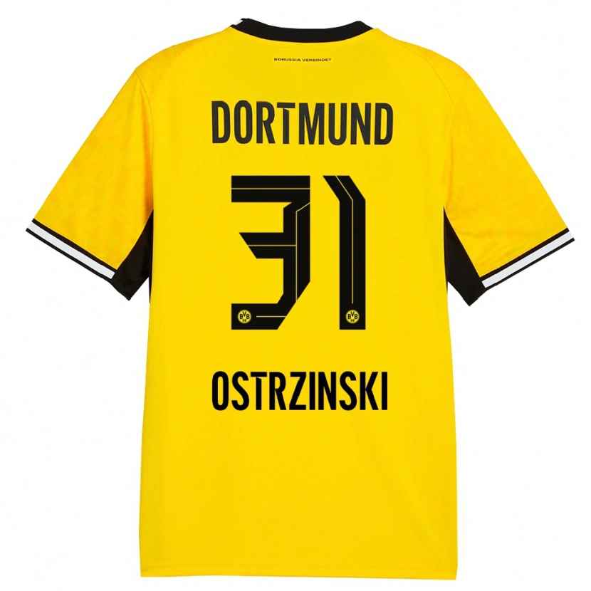 Danxen Niño Camiseta Silas Ostrzinski #31 Amarillo Negro Blanco 1ª Equipación 2026/27 La Camisa México