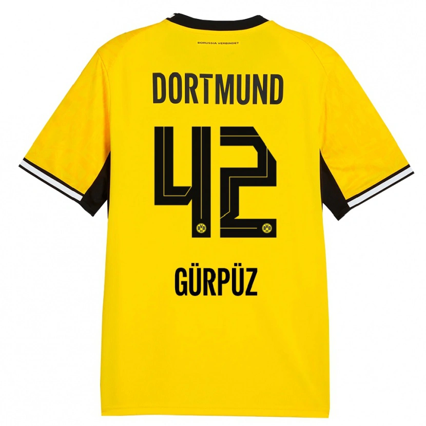 Danxen Niño Camiseta Goktan Gurpuz #42 Amarillo Negro Blanco 1ª Equipación 2026/27 La Camisa México