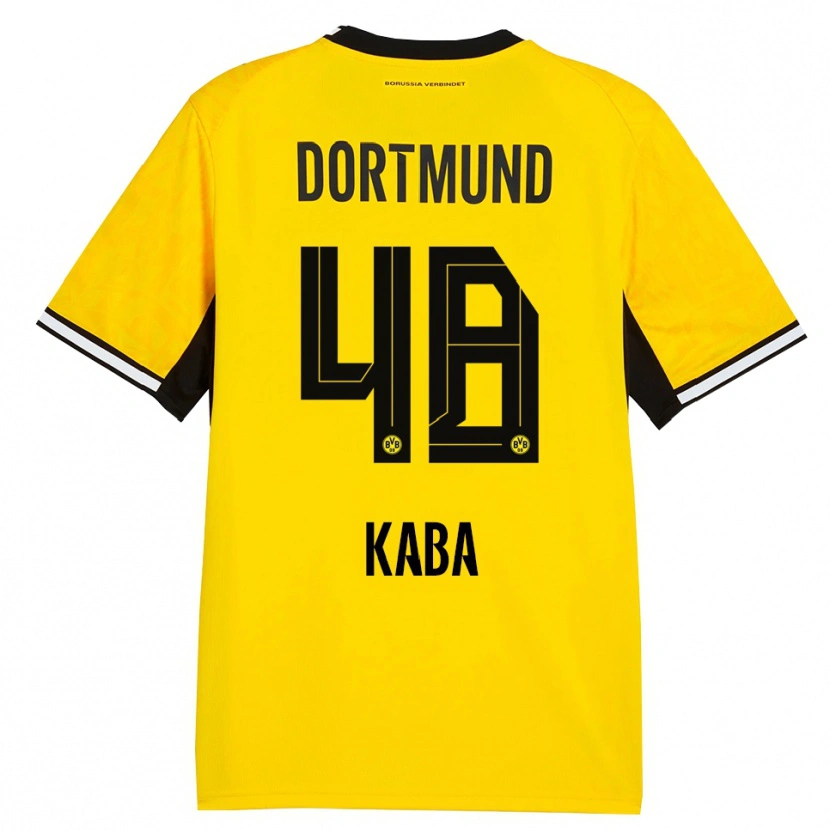 Danxen Niño Camiseta Mussa Kaba #48 Amarillo Negro Blanco 1ª Equipación 2026/27 La Camisa México