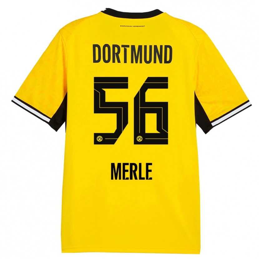 Danxen Niño Camiseta Albers Merle #56 Amarillo Negro Blanco 1ª Equipación 2026/27 La Camisa México