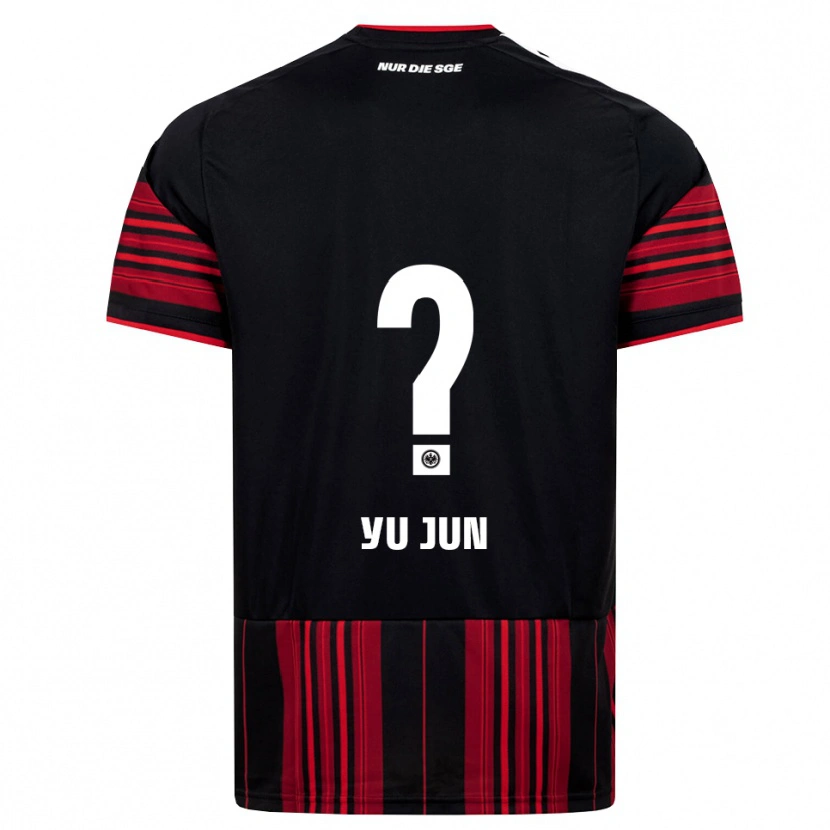 Danxen Niño Camiseta Yu-Jun Seo #0 Negro Rojo Blanco 1ª Equipación 2026/27 La Camisa México