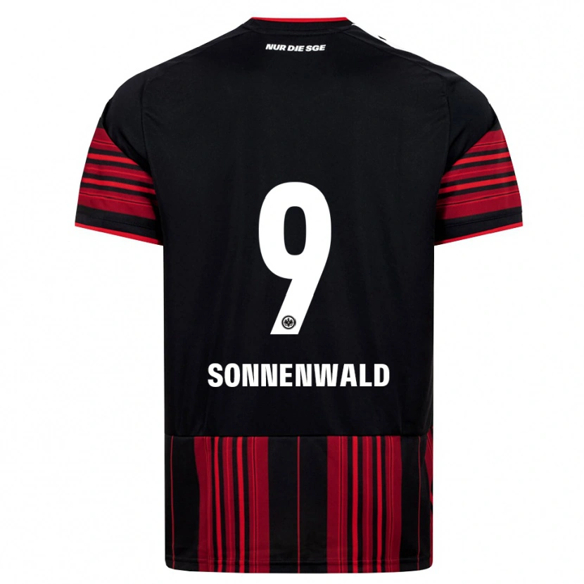 Danxen Niño Camiseta Lukas Sonnenwald #9 Negro Rojo Blanco 1ª Equipación 2026/27 La Camisa México